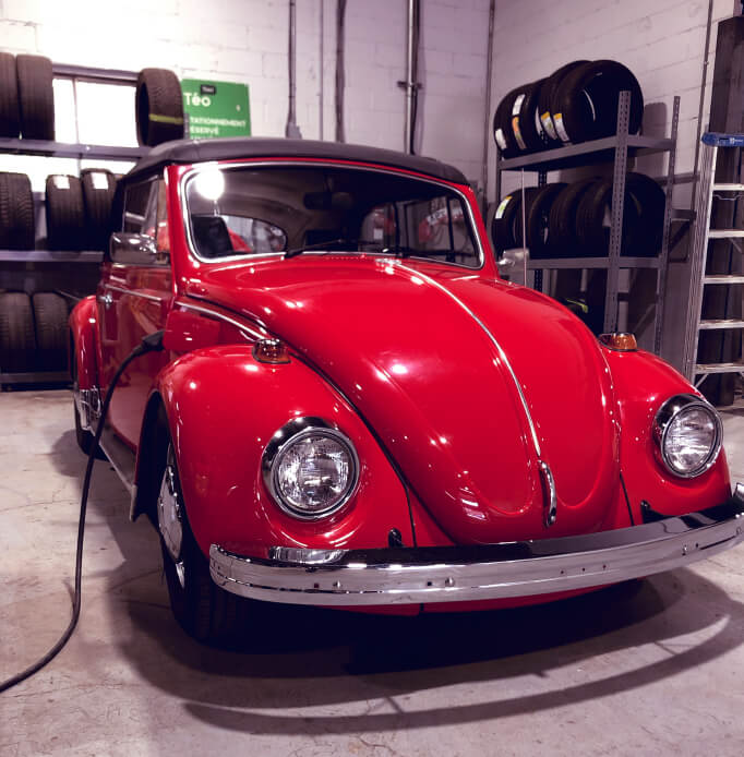 Conversion d'une Beetle en véhicule électrique.